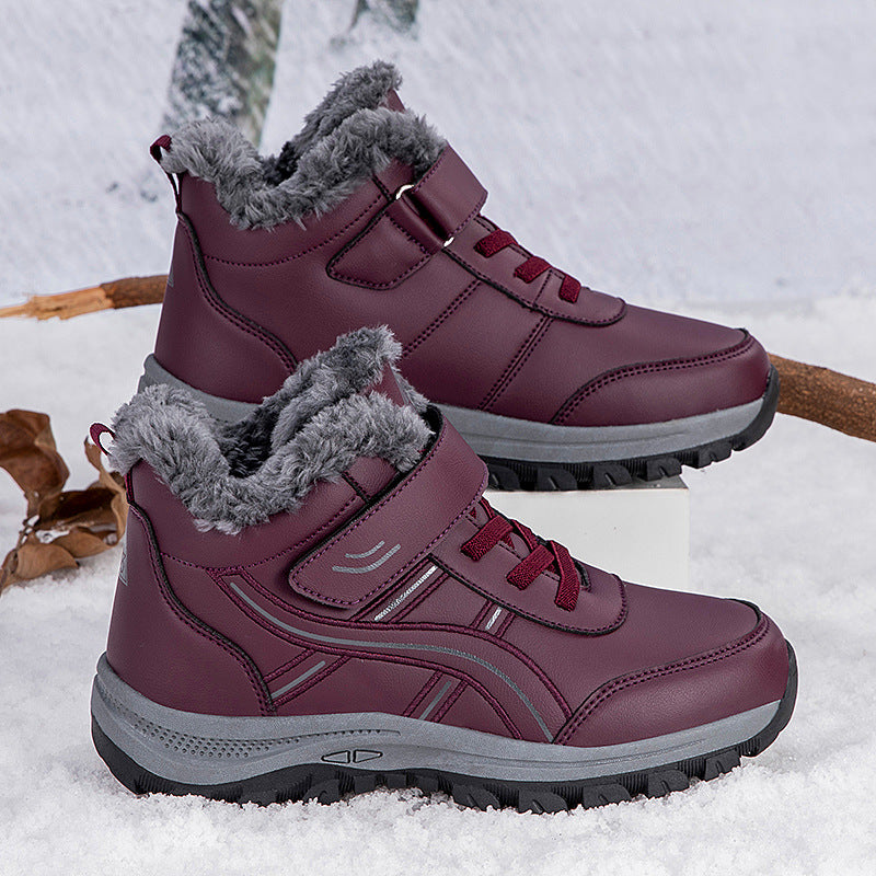 Damen Winterboots Warm Isoliert Klettverschluss - BerlinGlamour