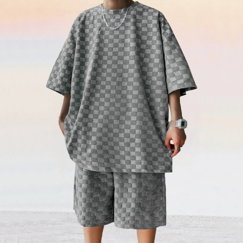Sommer Set aus Baumwolle Leicht Freizeit Outfit Unisex