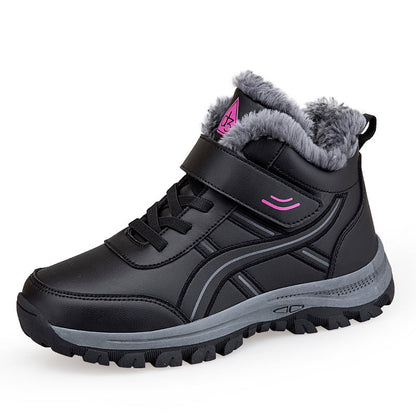 Damen Winterboots Warm Isoliert Klettverschluss