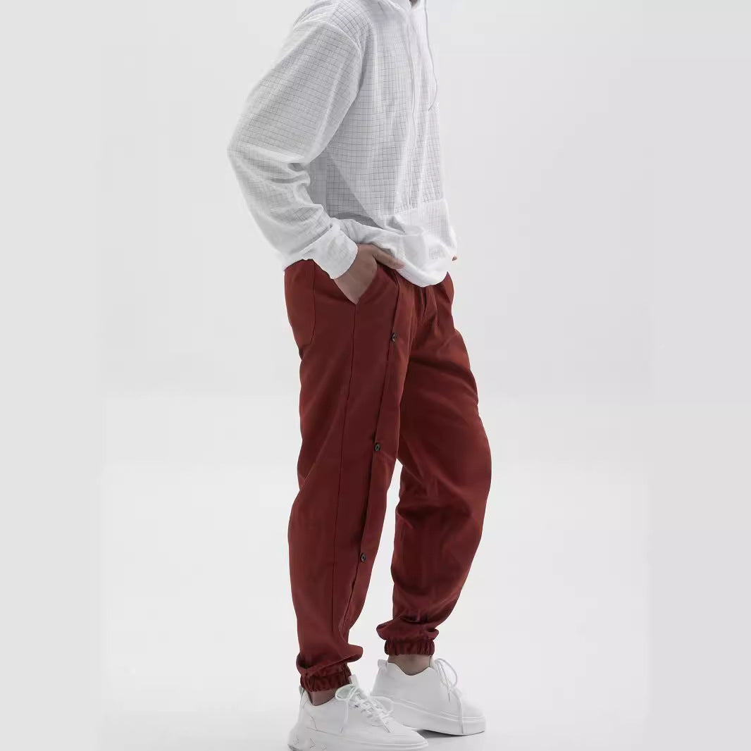 Herren Cargo-Hose Modern Elastisch Mit Knöpfen