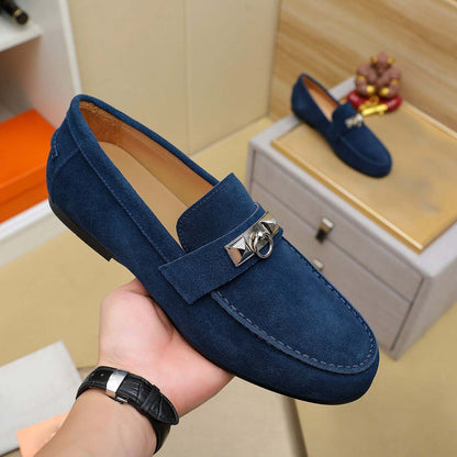 Damen Mokassin Wildleder Schuhe Elegant Schnürung