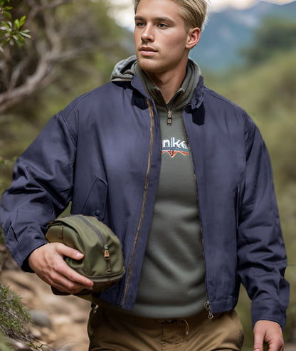 Herren Outdoor-Jacke atmungsaktiv mit Taschen Wasserabweisend