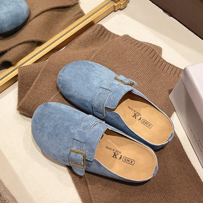 Damen Slipper mit Schnallenverschluss Komfortabel Elegante Mode