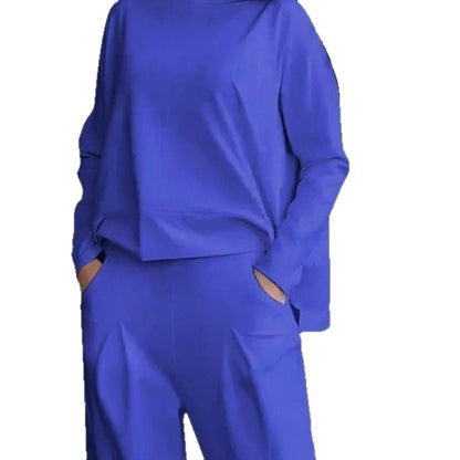 Damen Jogginganzug Bequem mit Taschen und Weiten Ärmeln