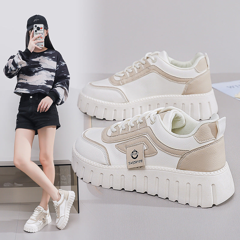 Damen Sneaker Plattform Bequem Leicht Heidi Style - BerlinGlamour