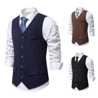 Herren Anzugweste Elegant Strukturiert Modern