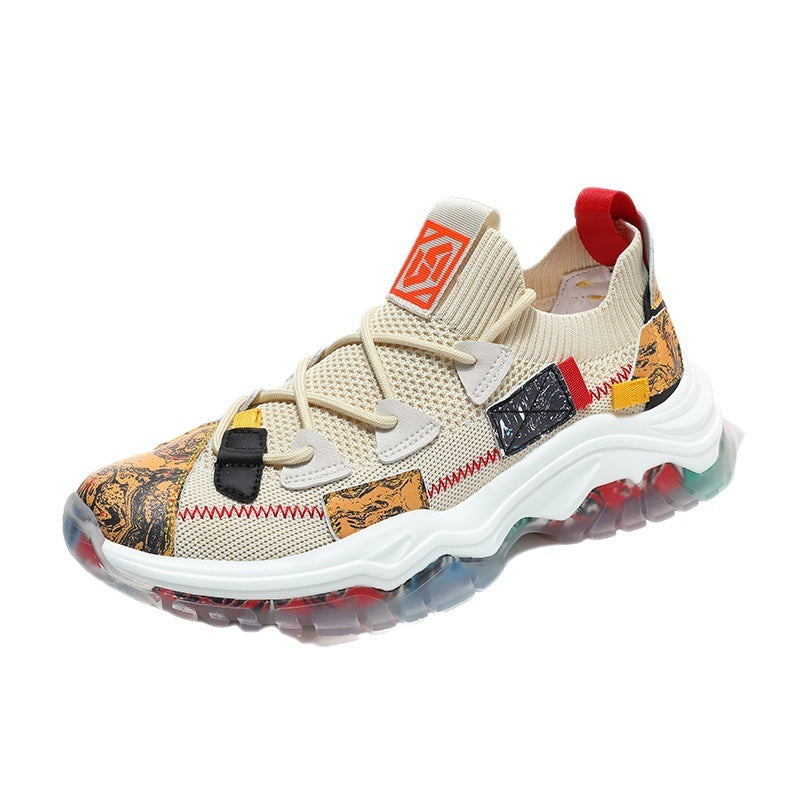 Damen Sneaker Sportlich Multicolor Luftpolster Technologie - BerlinGlamour