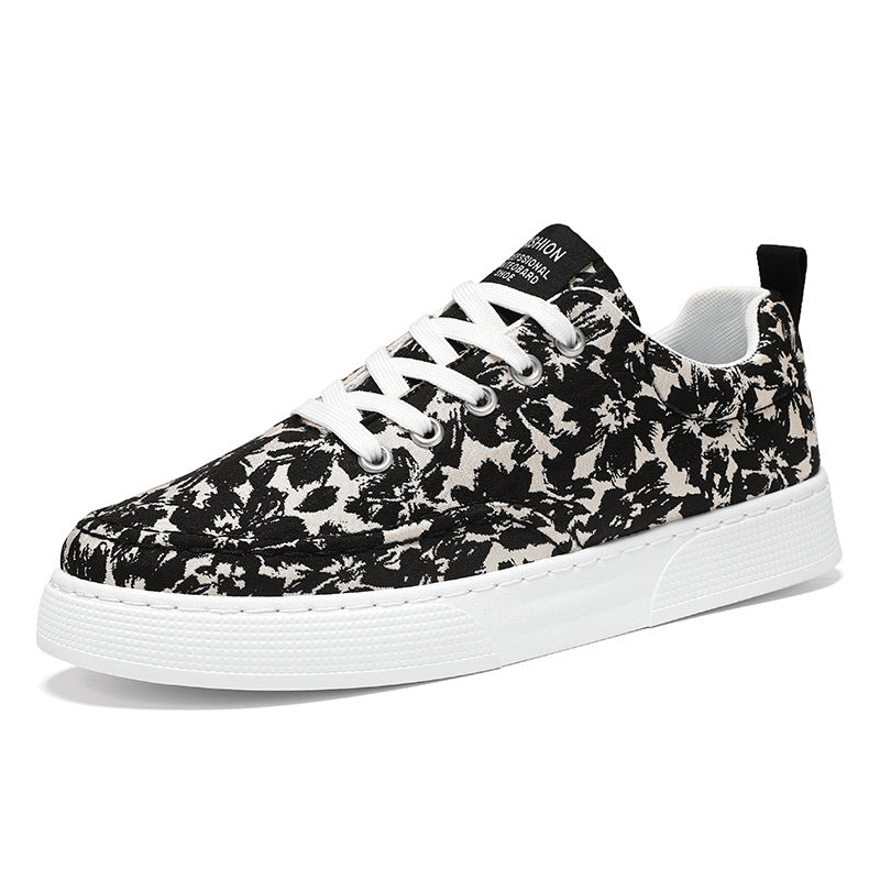 Damen Sneaker Blumenmuster Flexibel Gummisohle