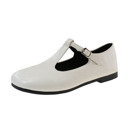 Damen Ballerina Schuhe Bequem Schnallenverschluss Komfort Innensohle