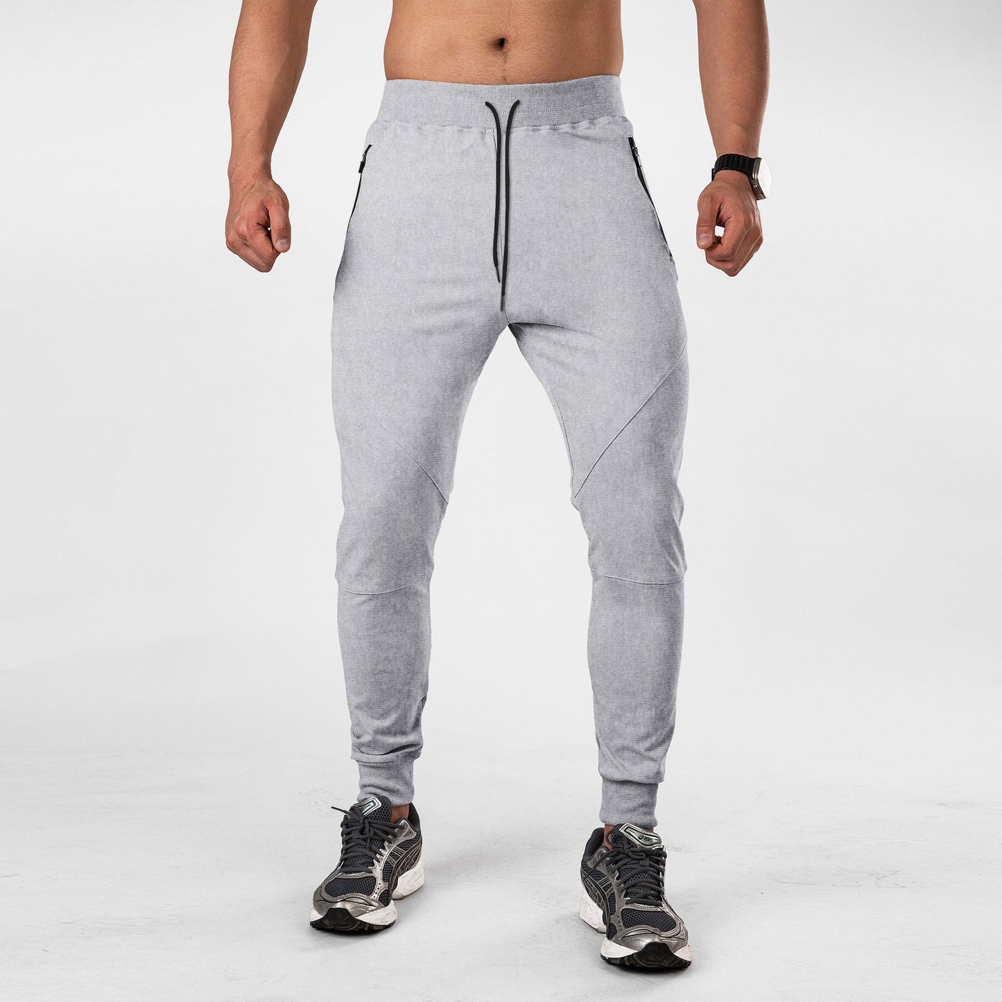 Herren Jogginghose Sportlich mit Reißverschlusstaschen Funktionell