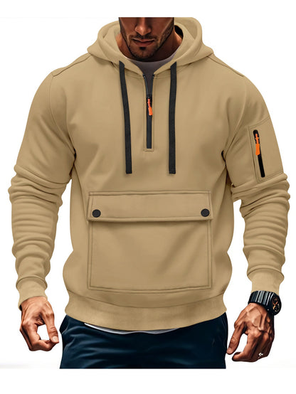 Herren Kapuzenpullover Lässig mit Taschen Größe XL