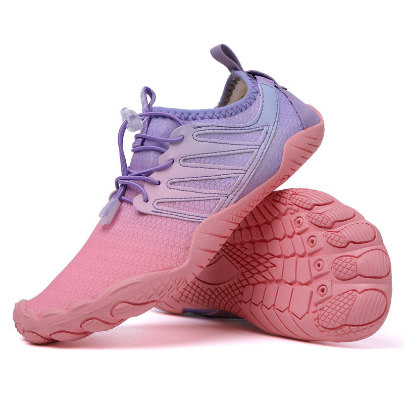 Damen Wasserschuhe Elastisch Rutschfest Sportlich