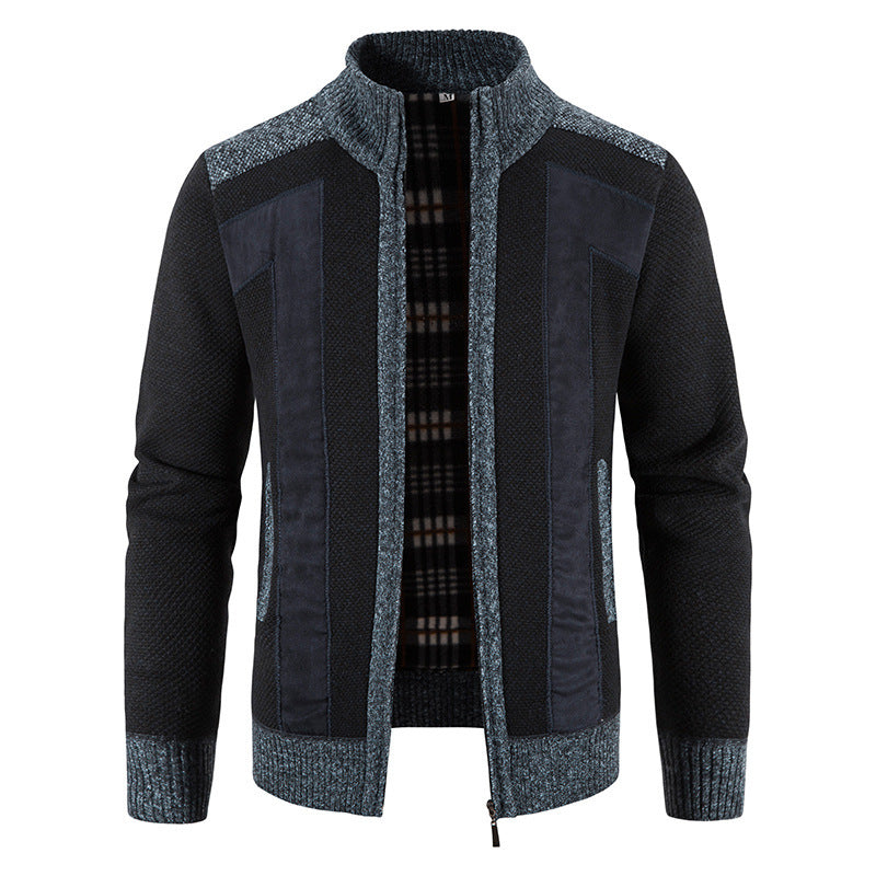 Herren Strickjacke Modern Slim Fit mit Reißverschluss