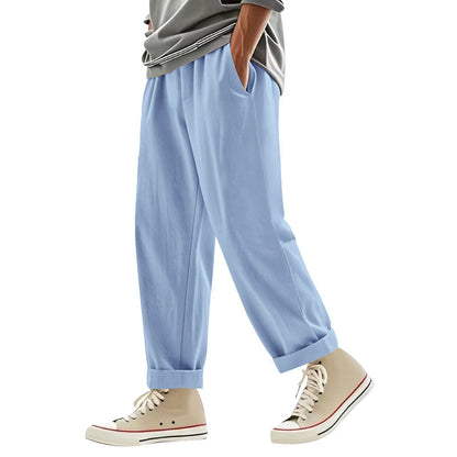 Herren lässige Freizeithose mit eleganten Falten und komfortablem Schnitt BerlinGlamour.