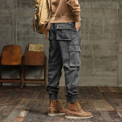Herren Cargo-Hose Robust Multifunktional Taschen Baumwolle
