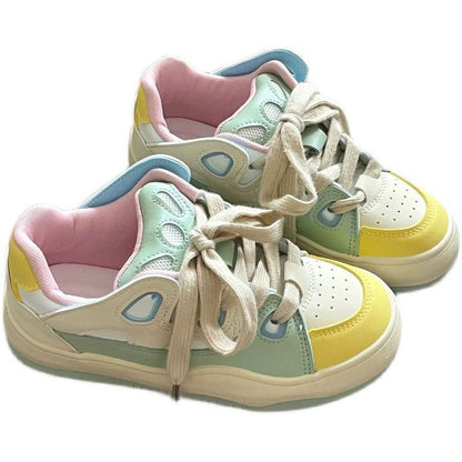 Damen Sport Schnürstiefel Sneaker atmungsaktiv Modern