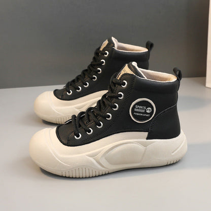 Damen Sneaker High-Top Sportlich Mit Strapazierfähiger Sohle