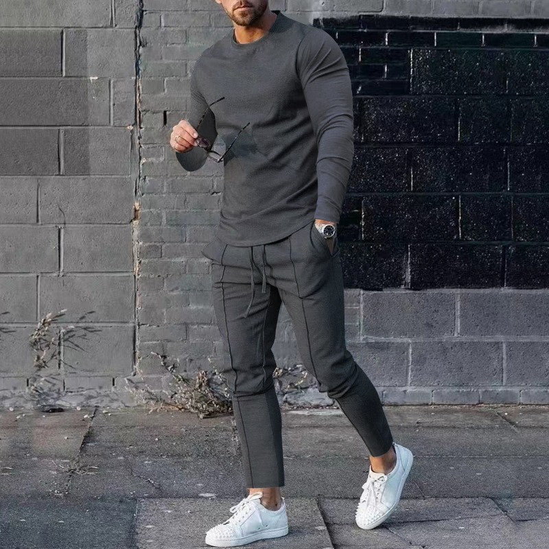 Herren Langarmshirt Bequem Lässig Trendig