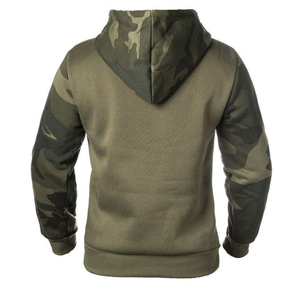 Herren Kapuzenpullover Camouflage Modern Taschen