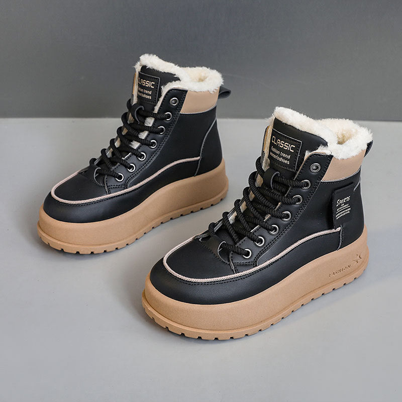 Damen Winterstiefel Warm mit Rutschfester Sohle