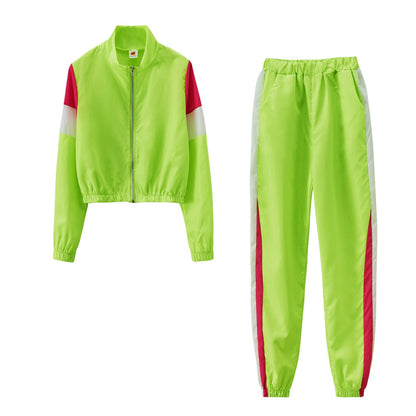 Damen Sportanzug Modern Farben Laufoutfit Fitness