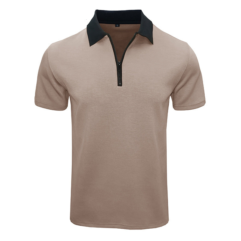 Herren Poloshirt Sportlich Kurzarm mit Strukturkragen Modern