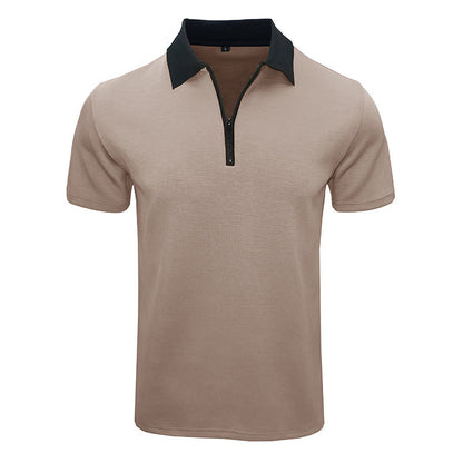 Herren Poloshirt Sportlich Kurzarm mit Strukturkragen Modern