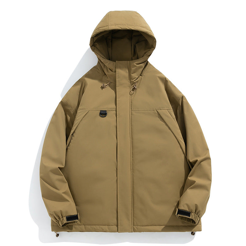 Herren Winterjacke Isolierend Warm mit Fleece-Innenfutter