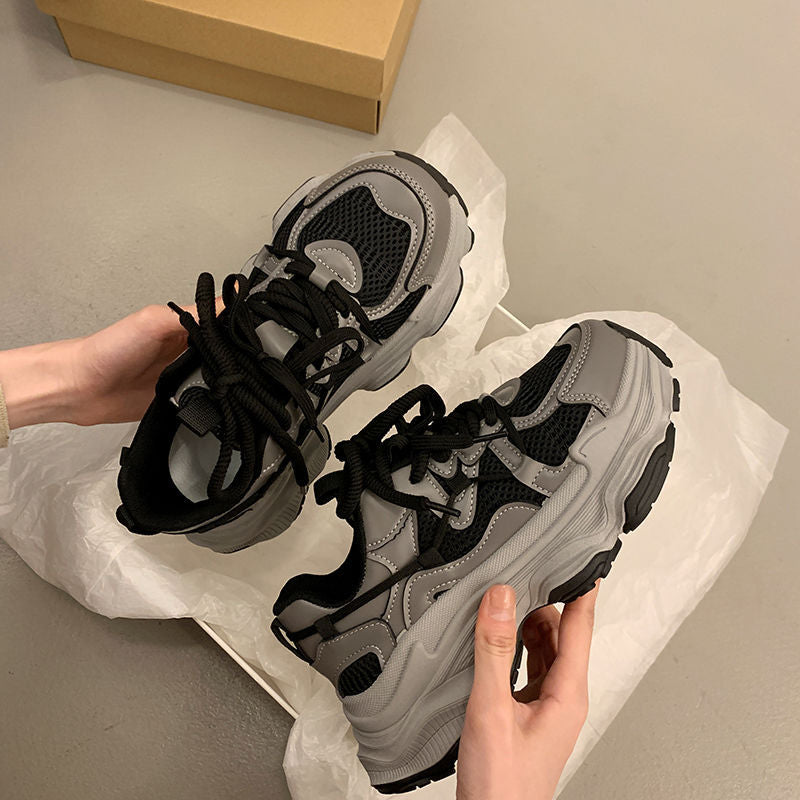 Damen Sneaker Sportlich Chunky bequem atmungsaktiv