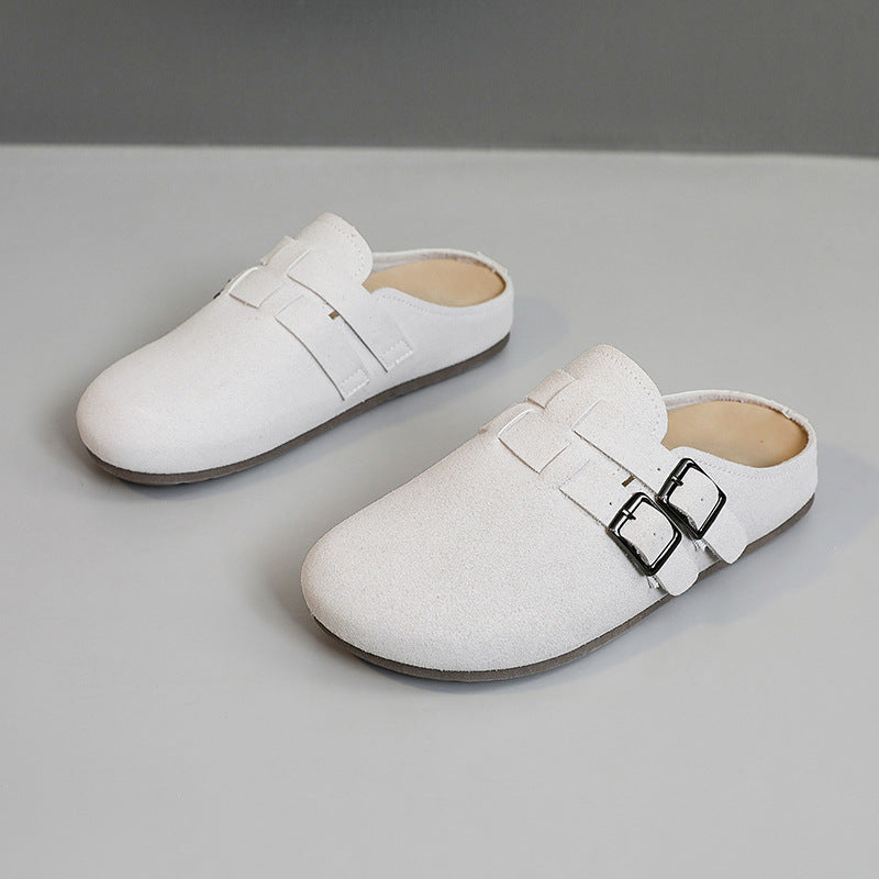 Damen Clogs Bequem Schnallen Schuhe Modern