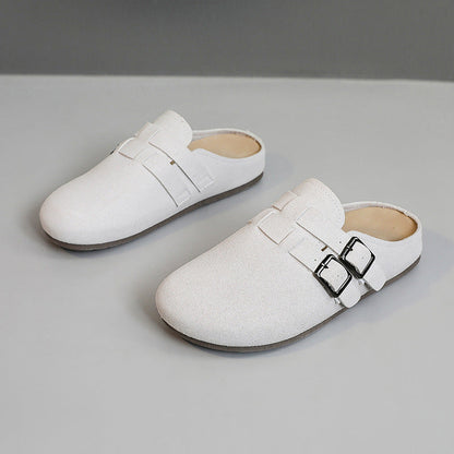Damen Clogs Bequem Schnallen Schuhe Modern