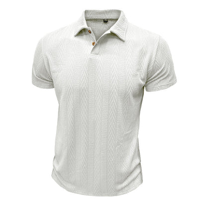 Herren Poloshirt Kurzarm Strukturiert Modern Berlin Style