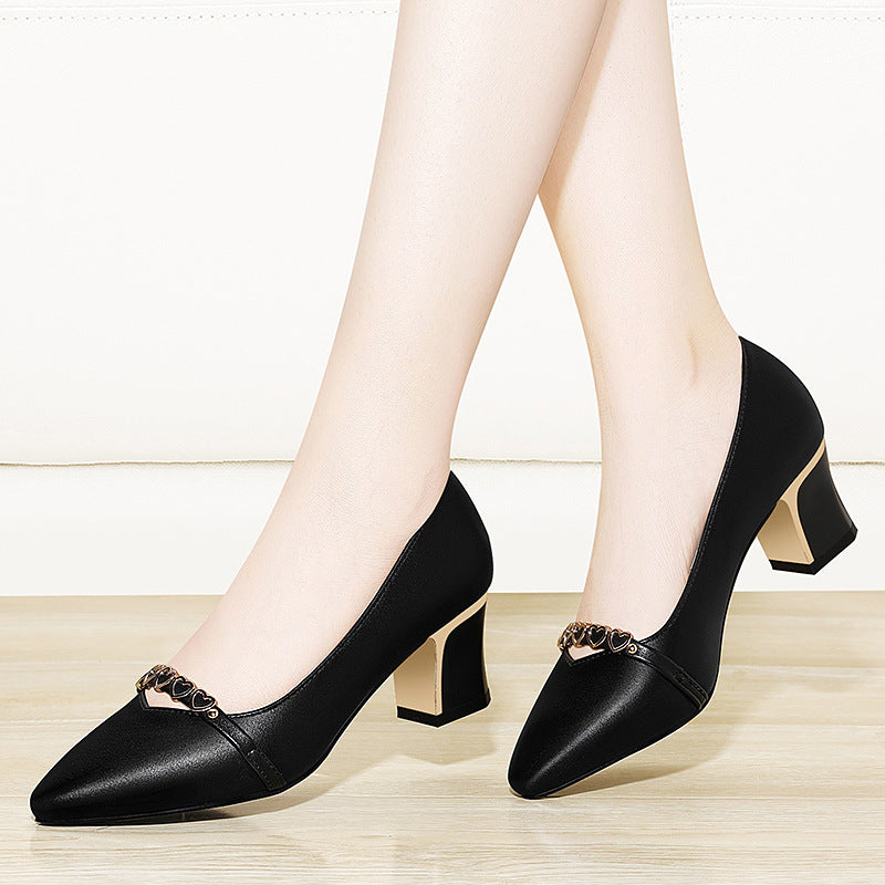 Damen Pumps Hochhackig Elegant mit Schmuckdetail