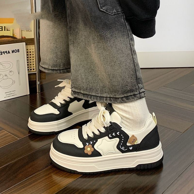 Damen Sneaker Weite Passform Komfort Schuhe Trendy