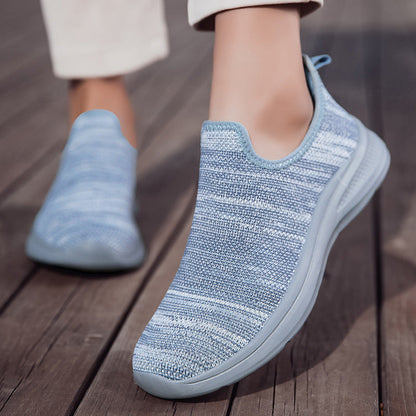 Damen Laufschuhe Bequem Slip-On Sneaker Modisch