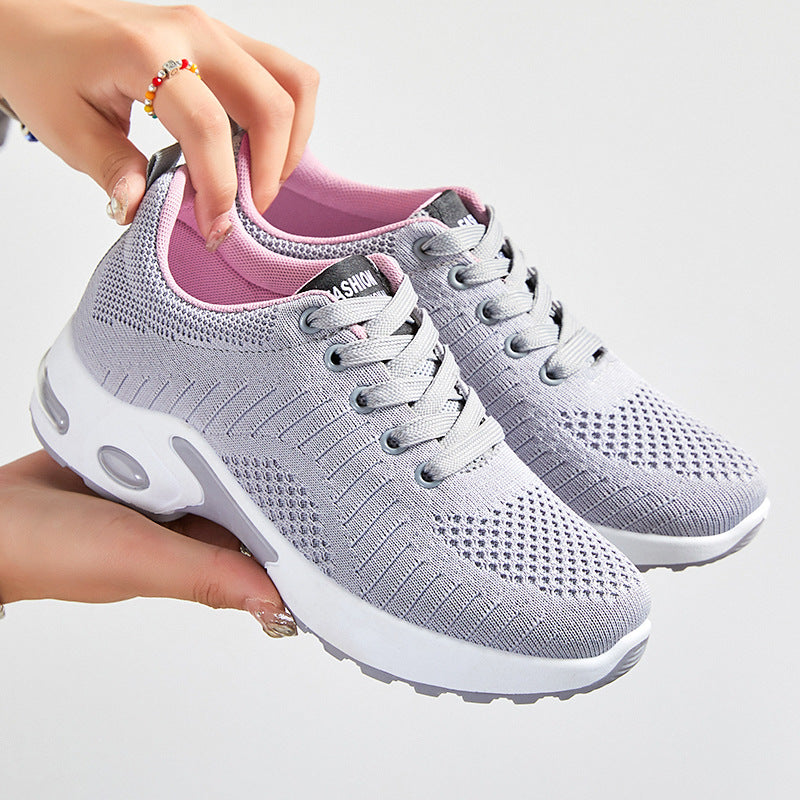 Damen Fitness-Sneaker atmungsaktiv Mesh Laufschuhe Komfort