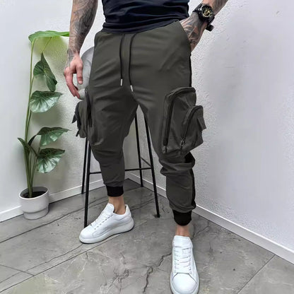Herren Cargo-Hose mit Reißverschlusstaschen Praktisch Modern