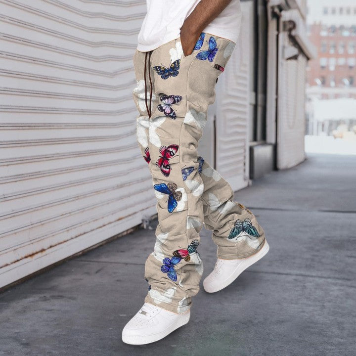 Herren Cargo-Hose Lässig mit Muster Modern