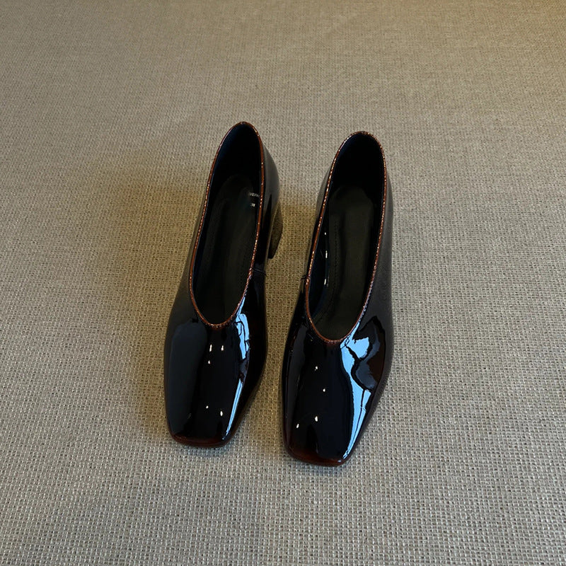 Damen Pumps Hochhackig Glänzend Schmal - BerlinGlamour