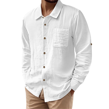 Herren Hemdjacke Elegante Lässige Casual - BerlinGlamour