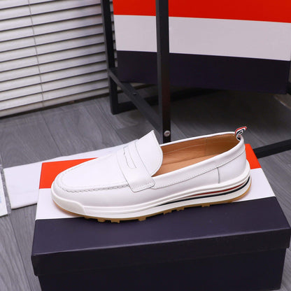 Herren Mokassin Leder Schuhe Rutschfest Modern