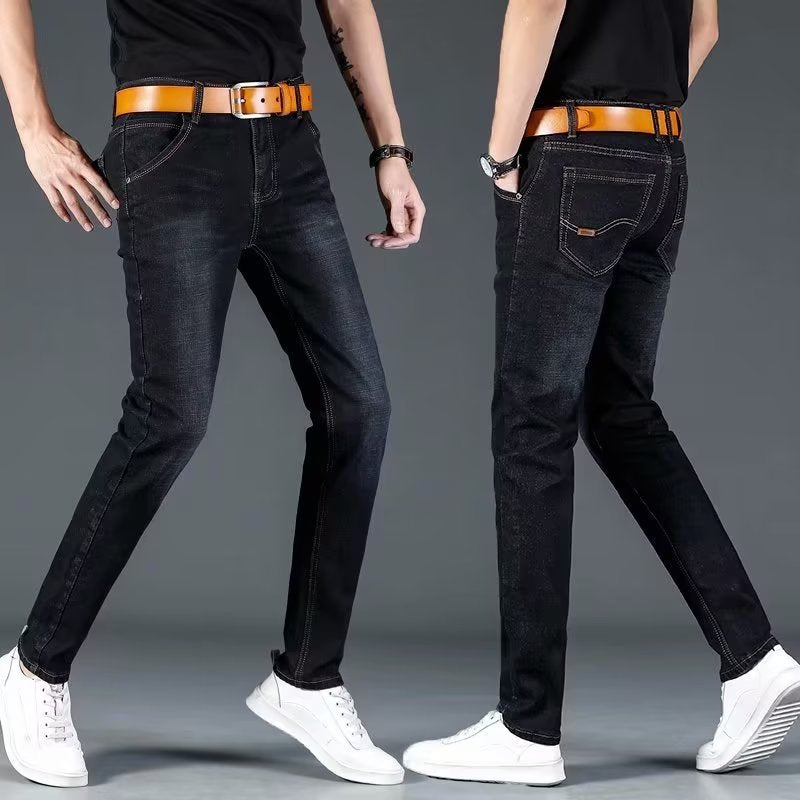 Herren Slim Fit Jeans Modern mit Elastischem Bund - BerlinGlamour