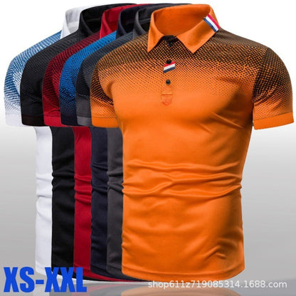 Herren Poloshirt Modern Grafik Sportlich Slimfit - BerlinGlamour