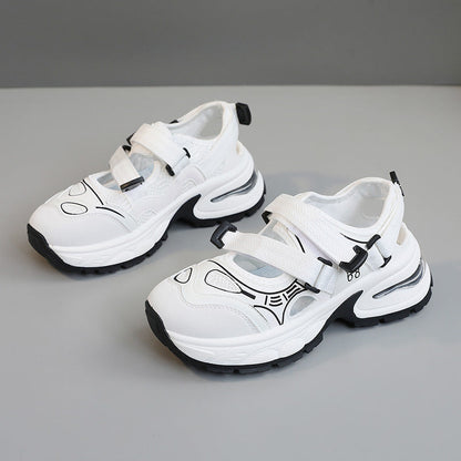 Damen Sneaker Sportlich Atmungsaktiv Mit Verstellbarem Riemen
