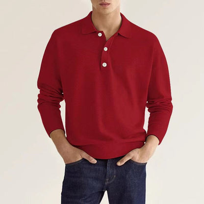 Herren Pullover Modern Polokragen Bequem