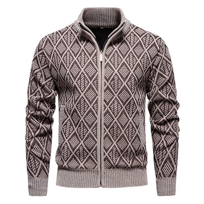 Herren Strickjacke Modern Struktur Optik Berlin Style - BerlinGlamour