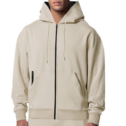Herren Kapuzenjacke Modern mit Taschen und Reißverschluss