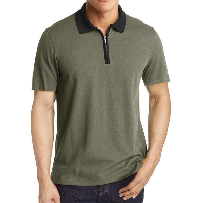 Herren Poloshirt Sportlich Kurzarm mit Strukturkragen Modern