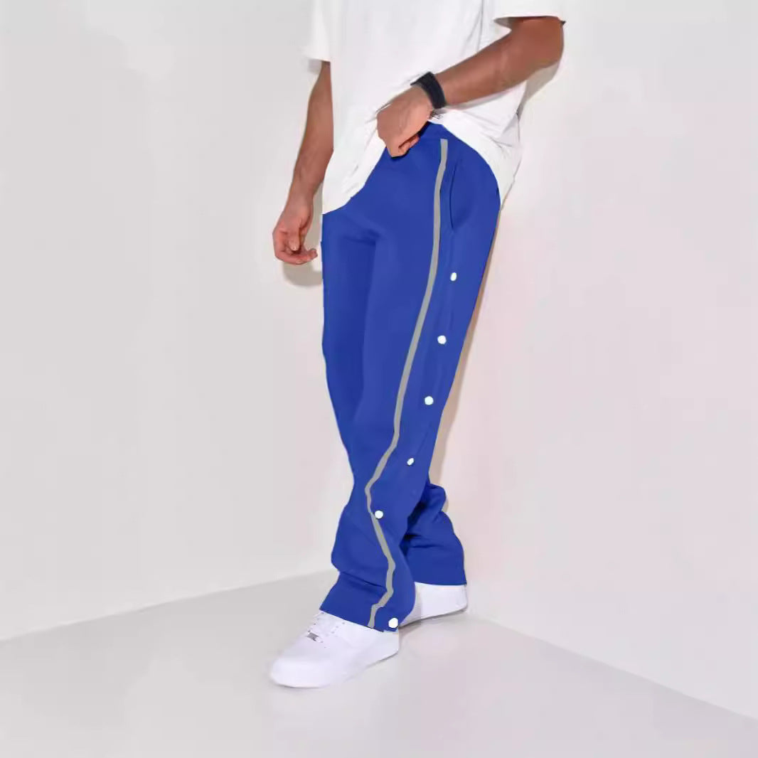 Herren Sporthose Bequem Knopfleiste Sportlich - BerlinGlamour