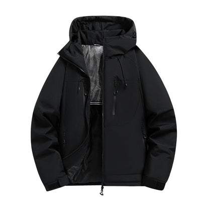 Herren Funktionsjacke Wasserdicht Winddicht Modern